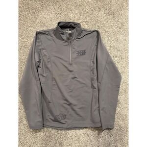 Big 12 Conference OSU Cowboys Quarter Zip Pullover Mens M/M Gray Elevate Sport